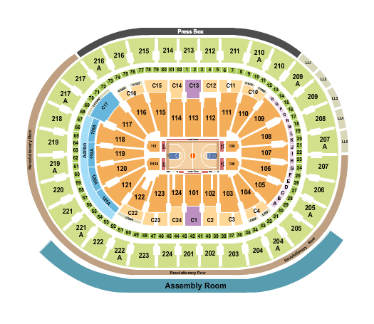 Wells Fargo Center 76ers Seating Chart